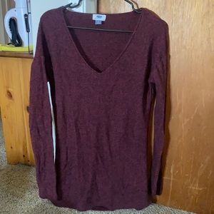 burgundy sweater